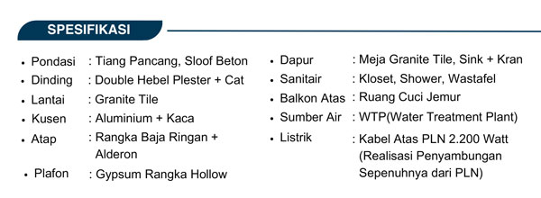 spesifikasi ruko kristal