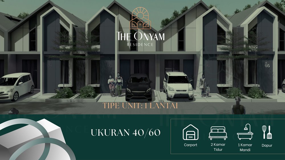the onyam residence tipe 1 lantai