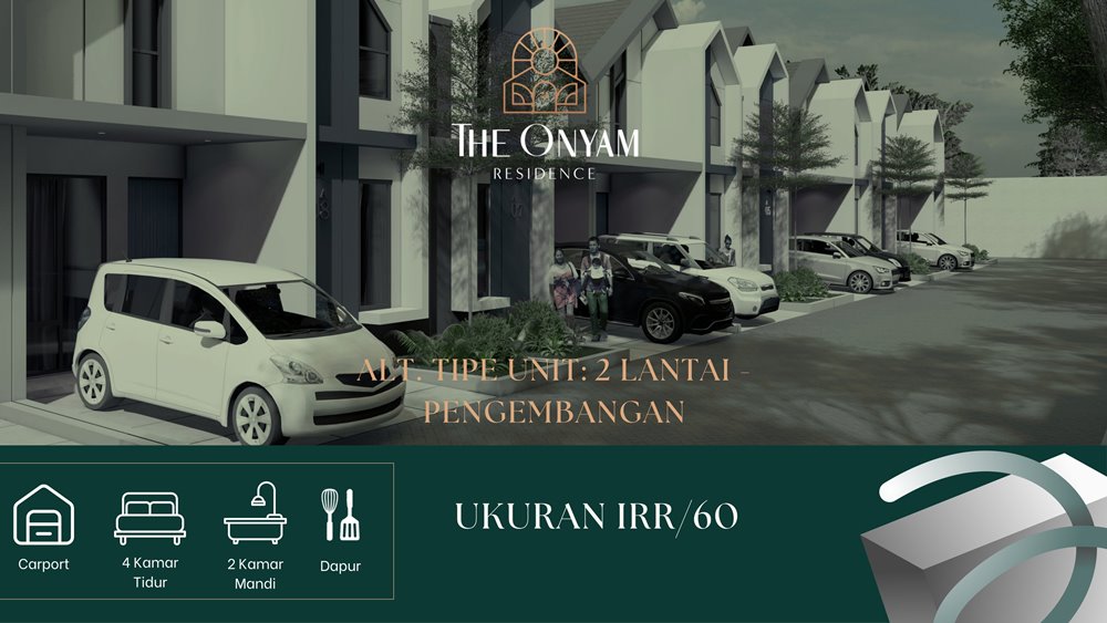 the onyam residence tipe 2 lantai